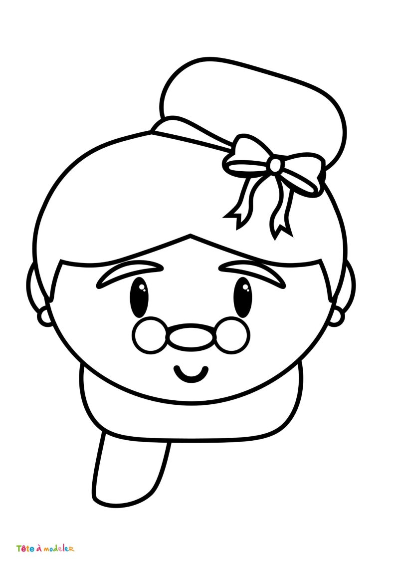 Coloriage Mère Noël à télécharger