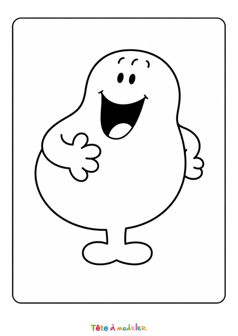 Coloriage de Monsieur Glouton