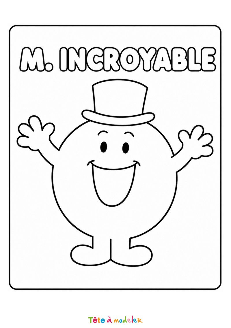 Coloriage de Monsieur Incroyable