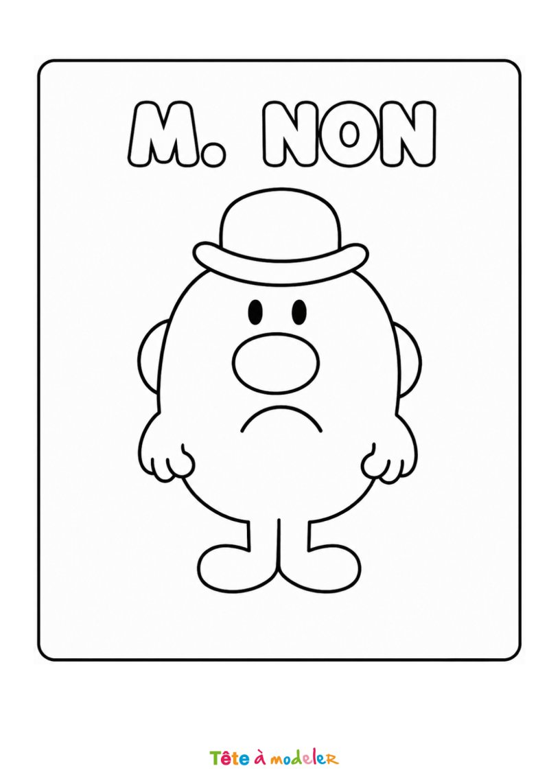 Coloriage de Monsieur NON
