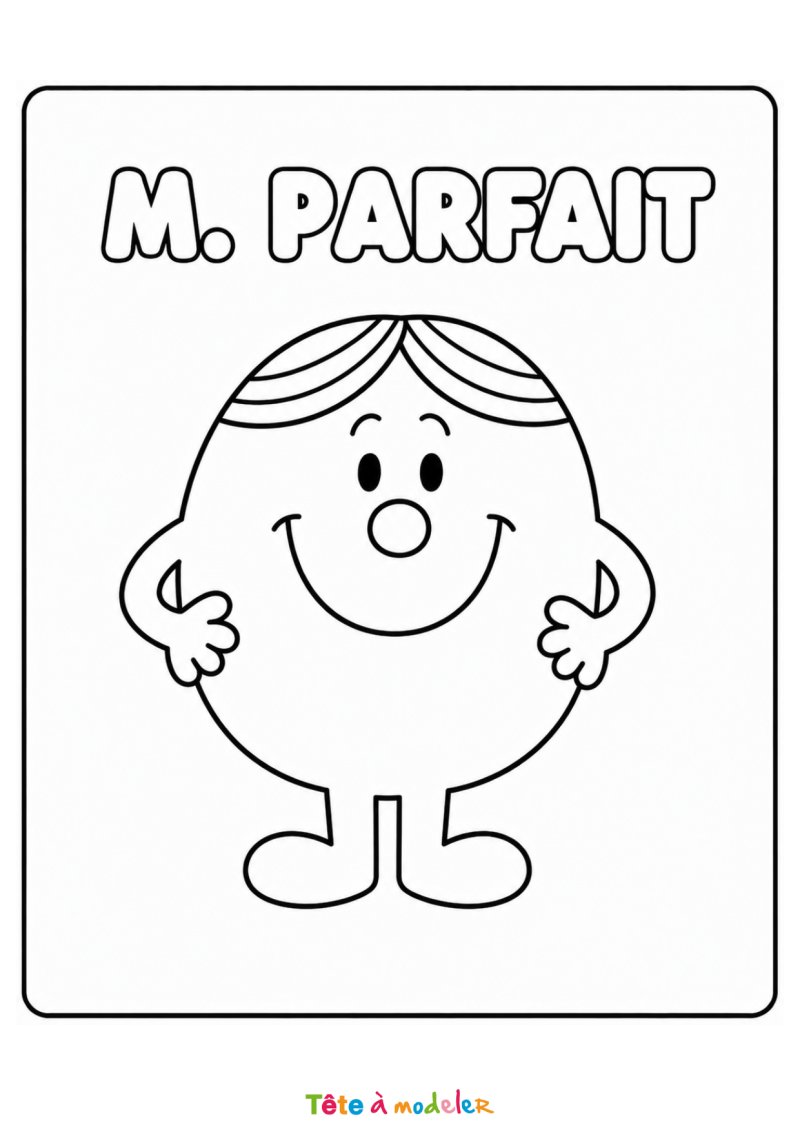 Coloriage de Monsieur parfait