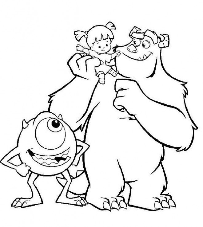 Coloriage de monstre & cie