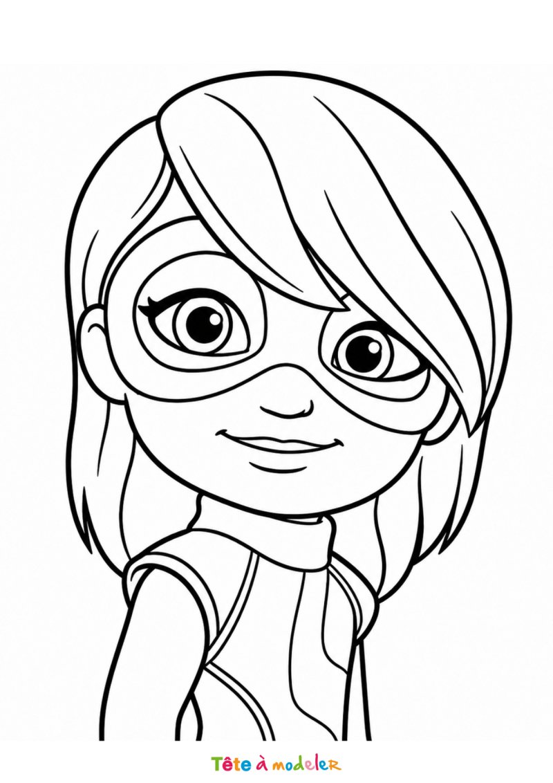 Coloriage Ms Marvel Gratuit à imprimer