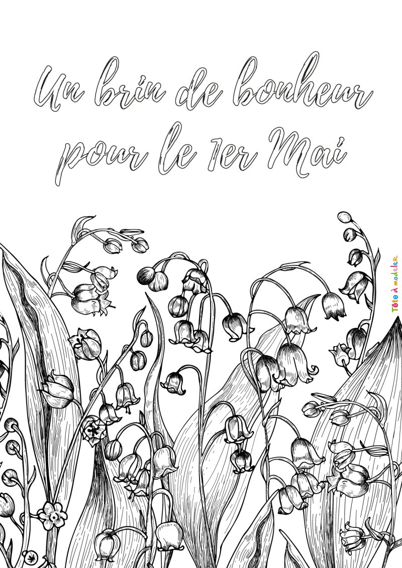 Coloriage muguet #05