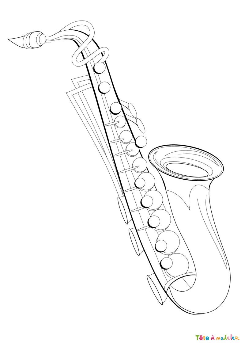 Coloriage musique #01