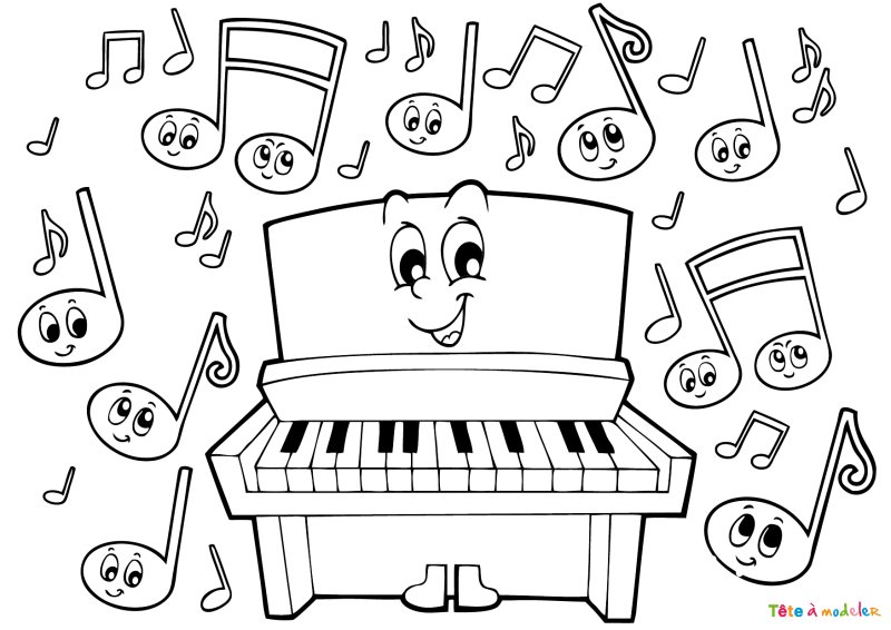 Coloriage musique #05