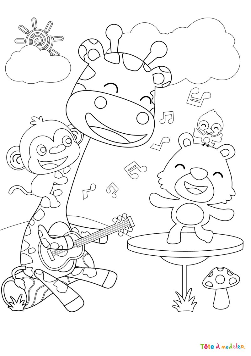Coloriage musique #07
