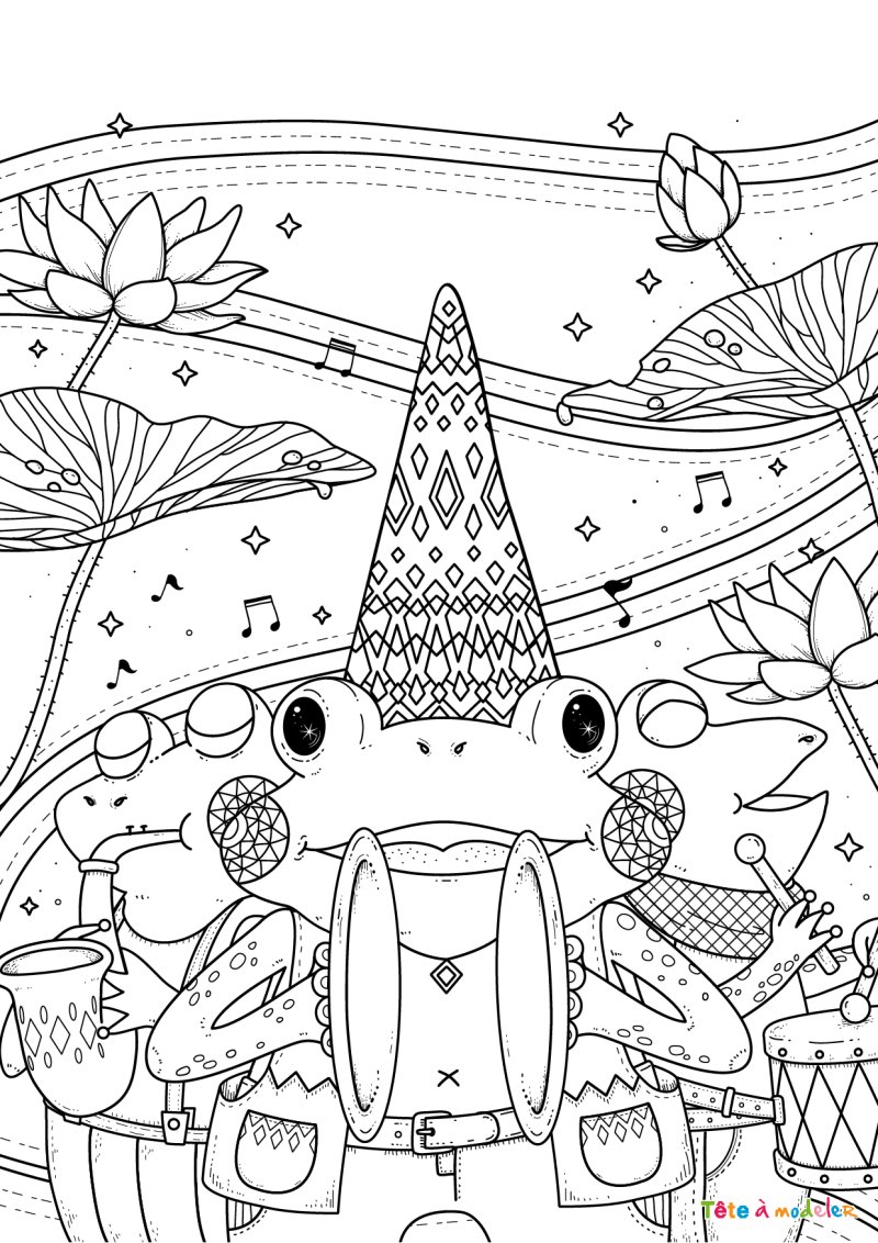 Coloriage musique #10