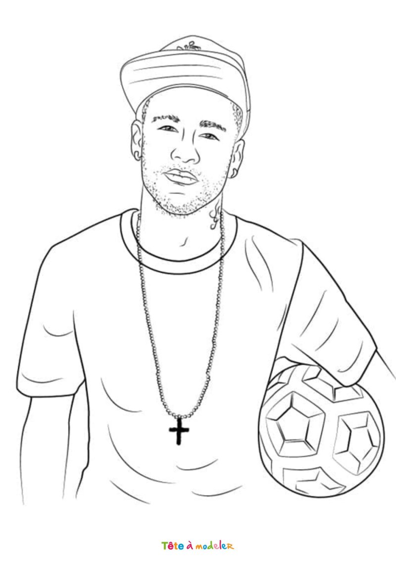 Coloriage Neymar gratuit