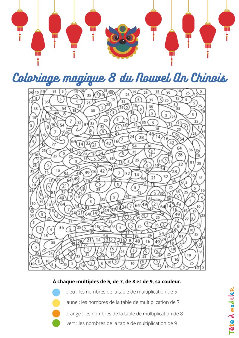 coloriage num&eacute;rot&eacute;