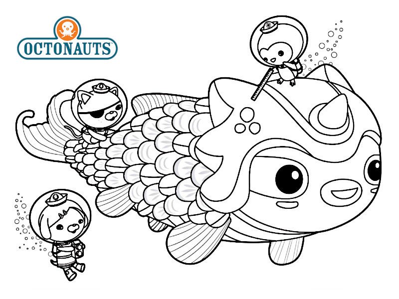 Coloriage Octonauts facile
