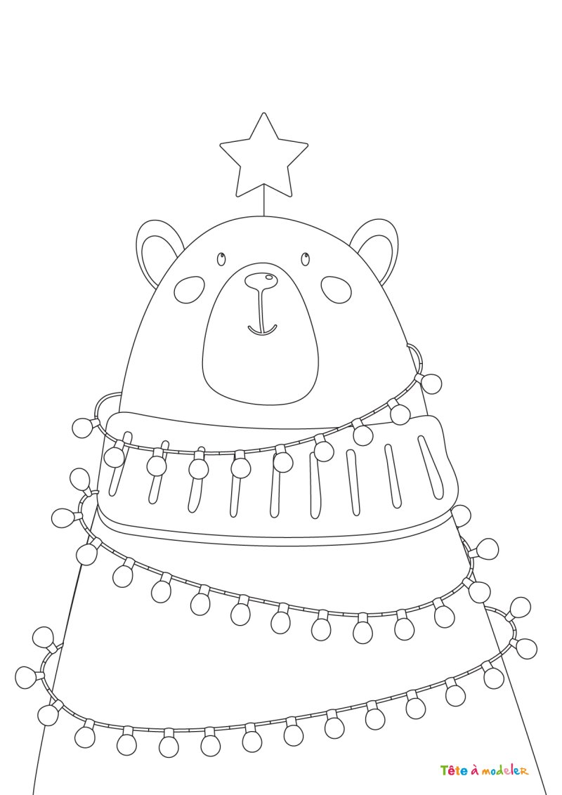 Coloriage ours polaire #03