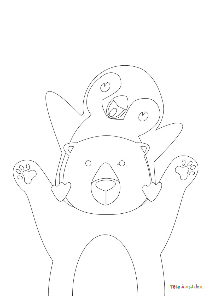 Coloriage ours polaire #05