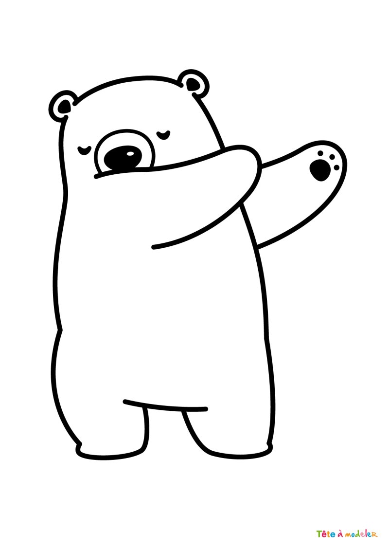 Coloriage ours polaire #06
