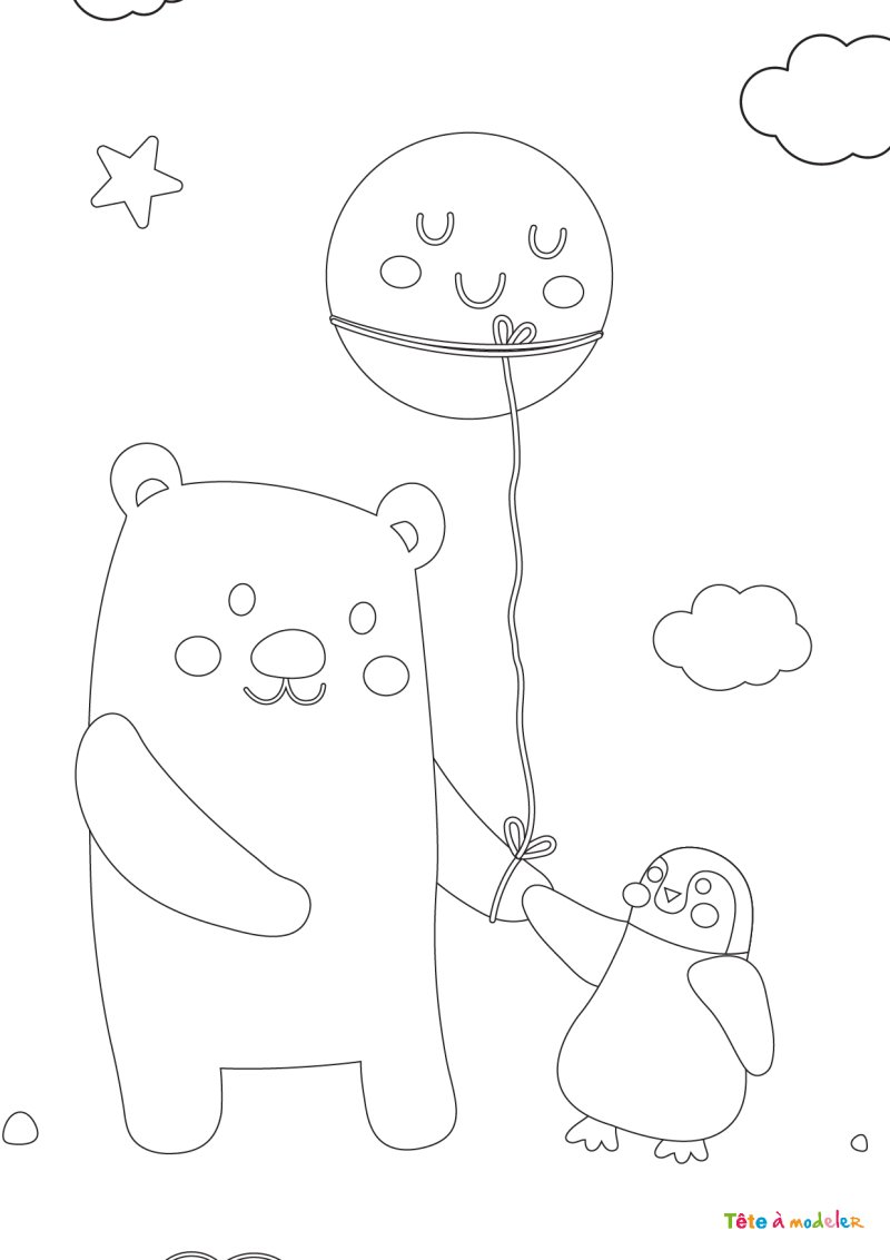 Coloriage ours polaire #08