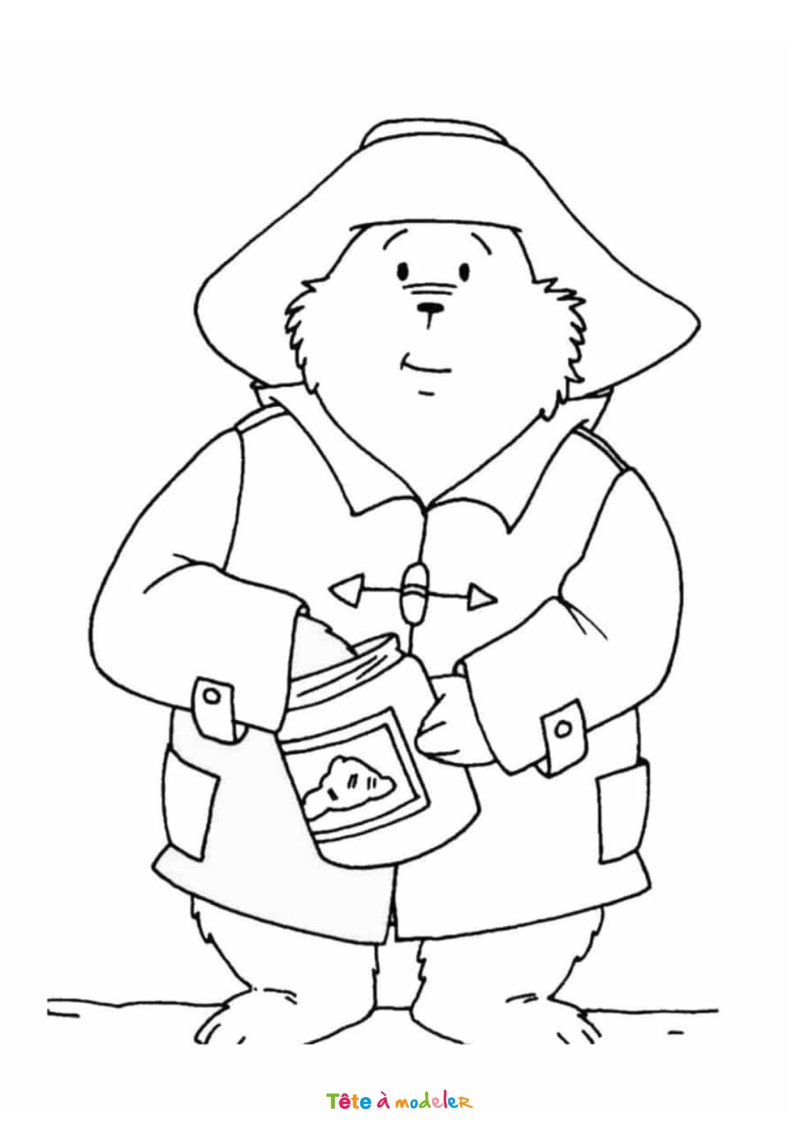 Coloriage Paddington en pdf