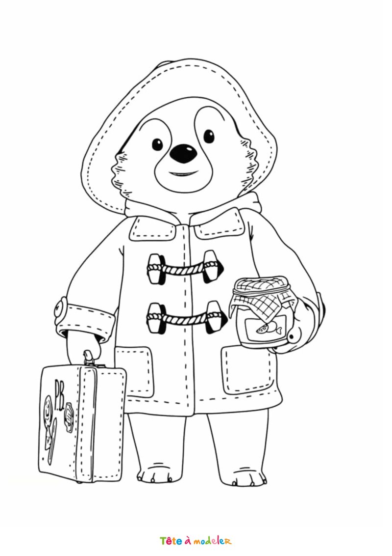 Coloriage Paddington gratuit