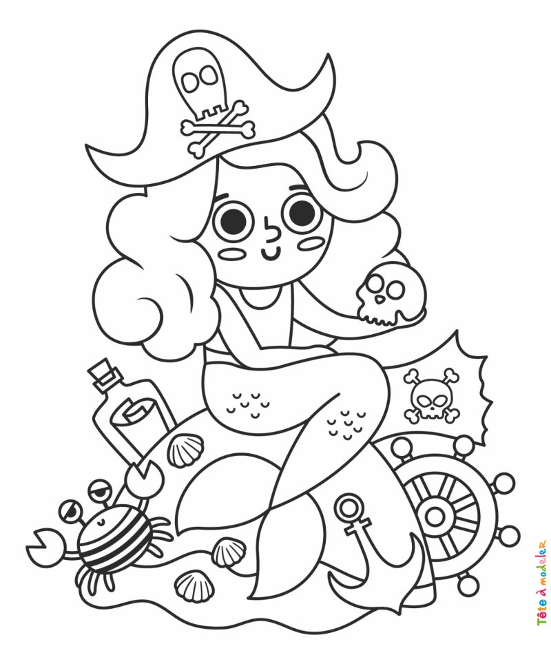 Coloriage pirate #07