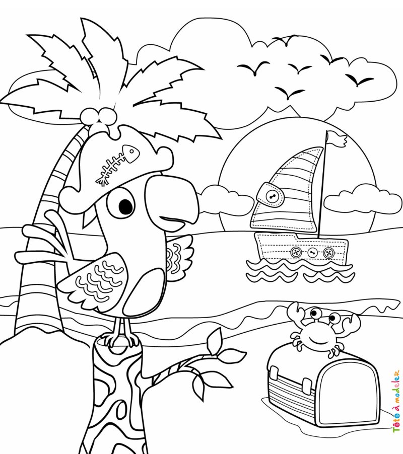 Coloriage pirate #11