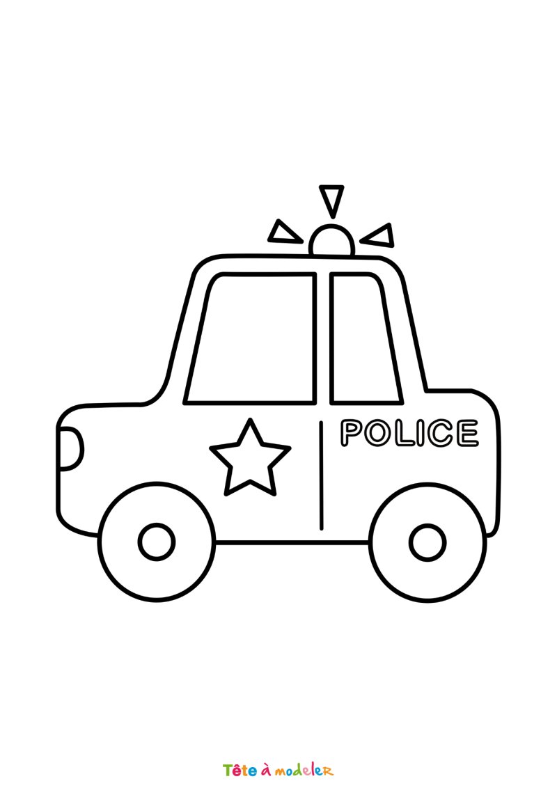 Coloriage police facile