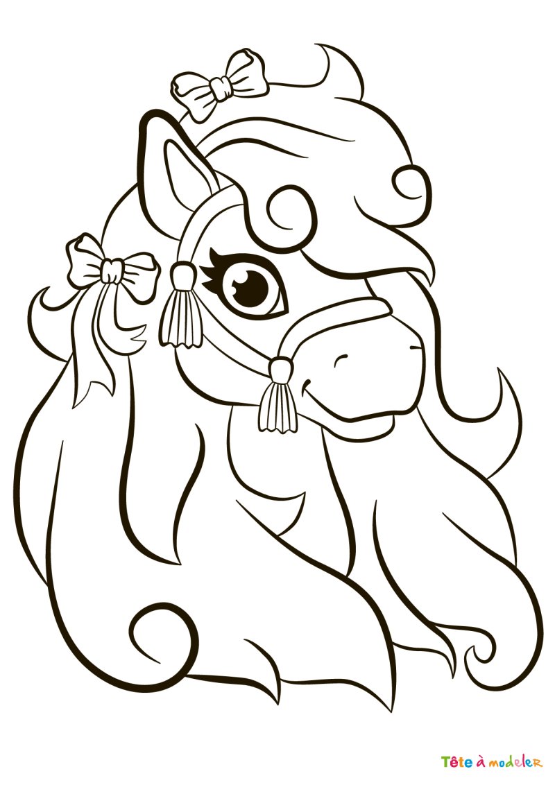 Coloriage poney #18