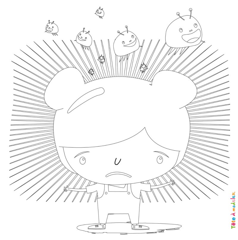 Coloriage poux #01