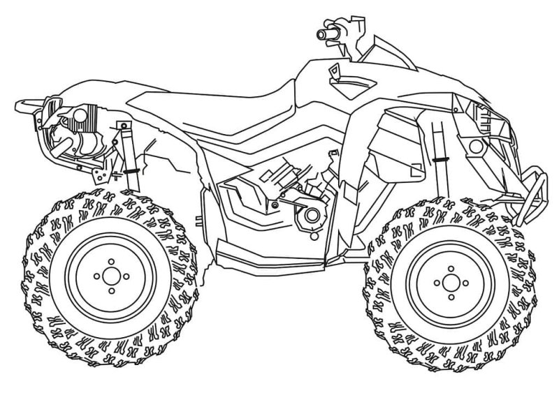 Coloriage Quad à imprimer