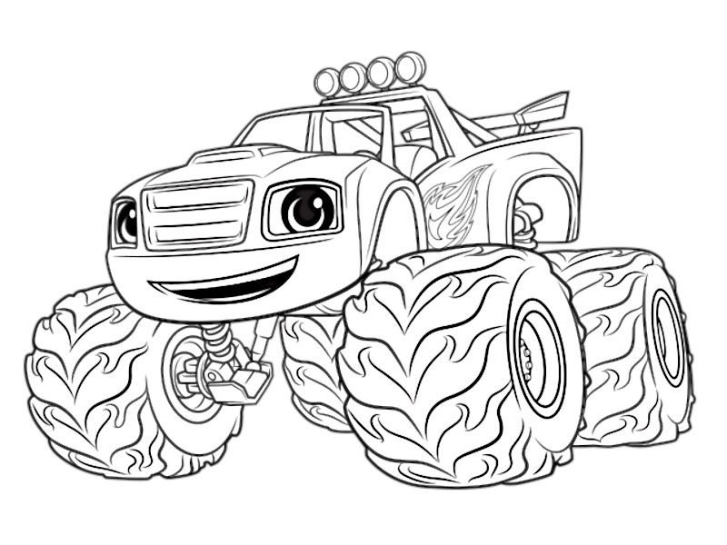 Coloriage Quad Monster machine