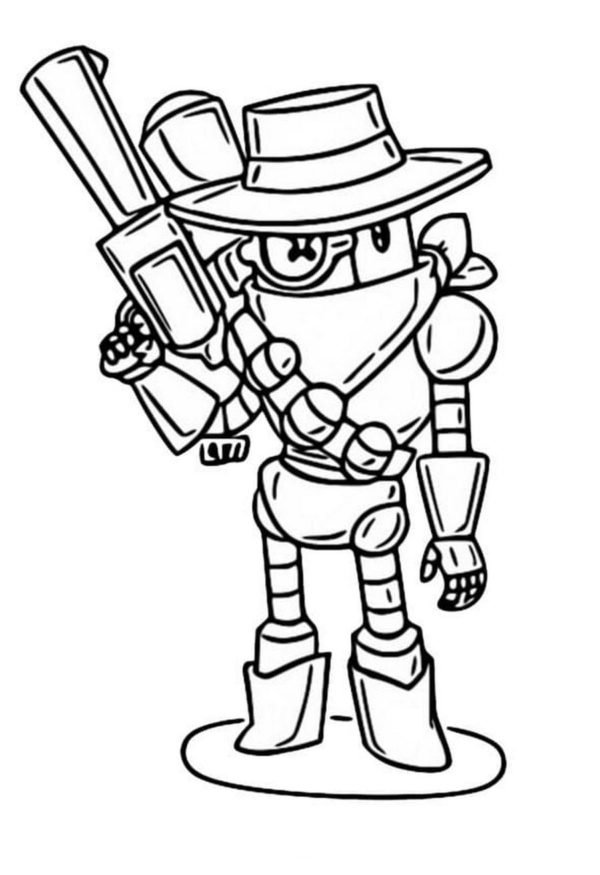 Coloriage Ricochet de Brawl Stars