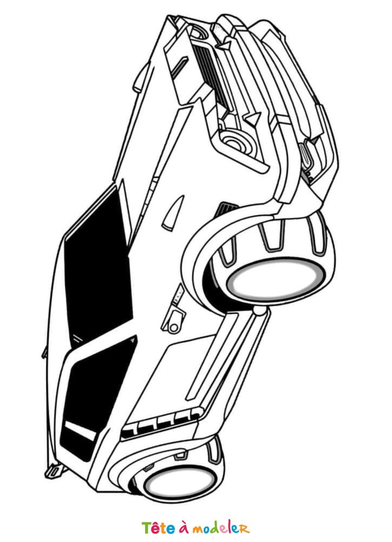 Coloriage Rocket League en pdf