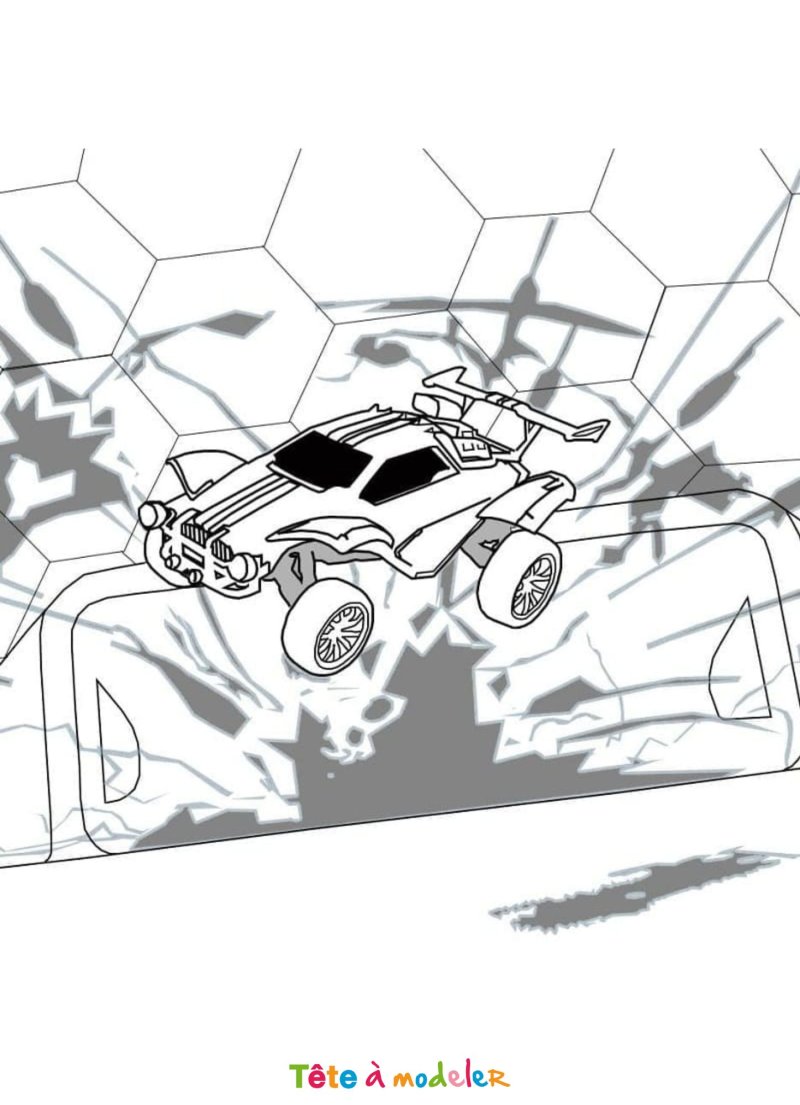 Coloriage Rocket League rapide
