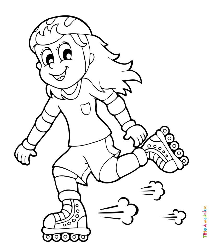 Coloriage roller #02