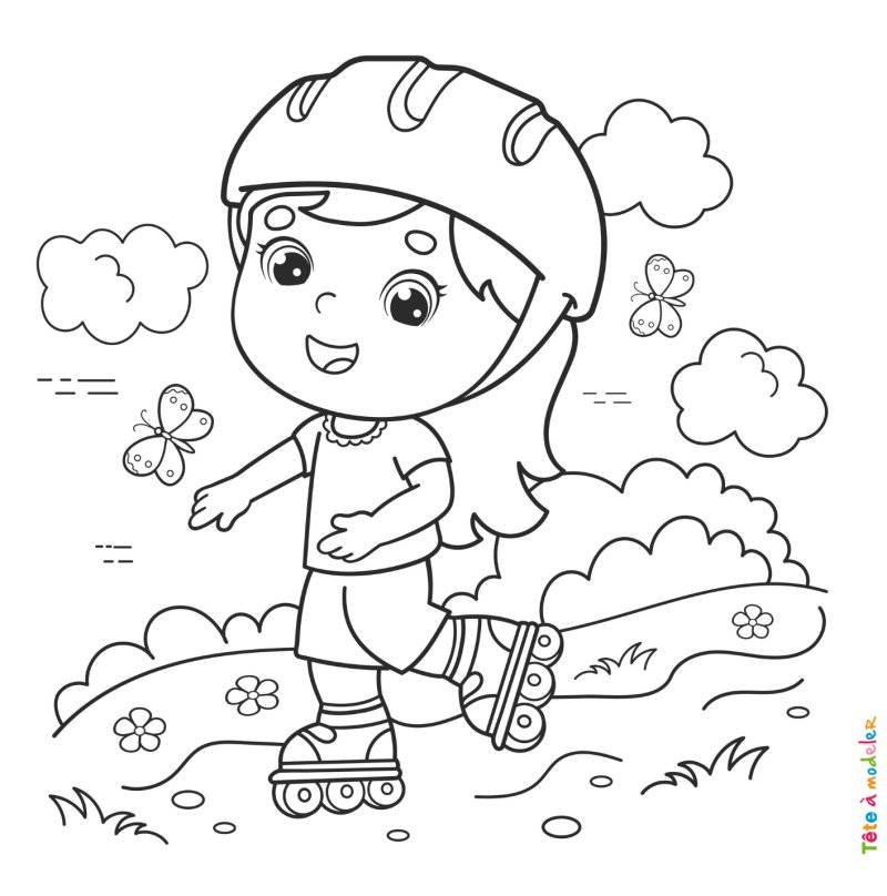 Coloriage roller #03