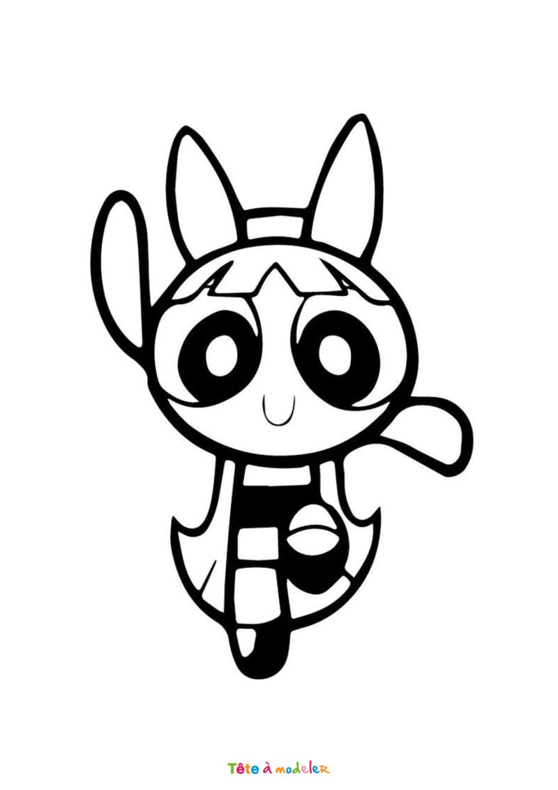 Coloriage Rose gratuit de Super Nana