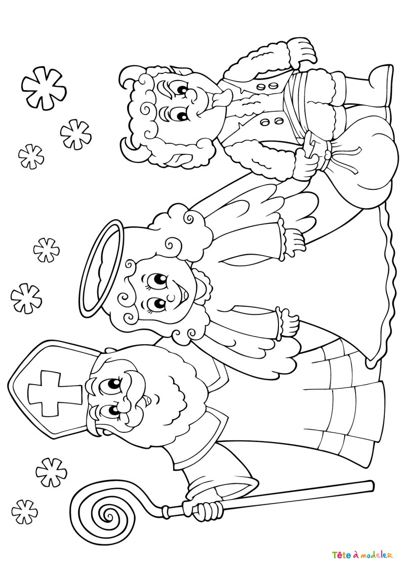 Coloriage Saint Nicolas #07
