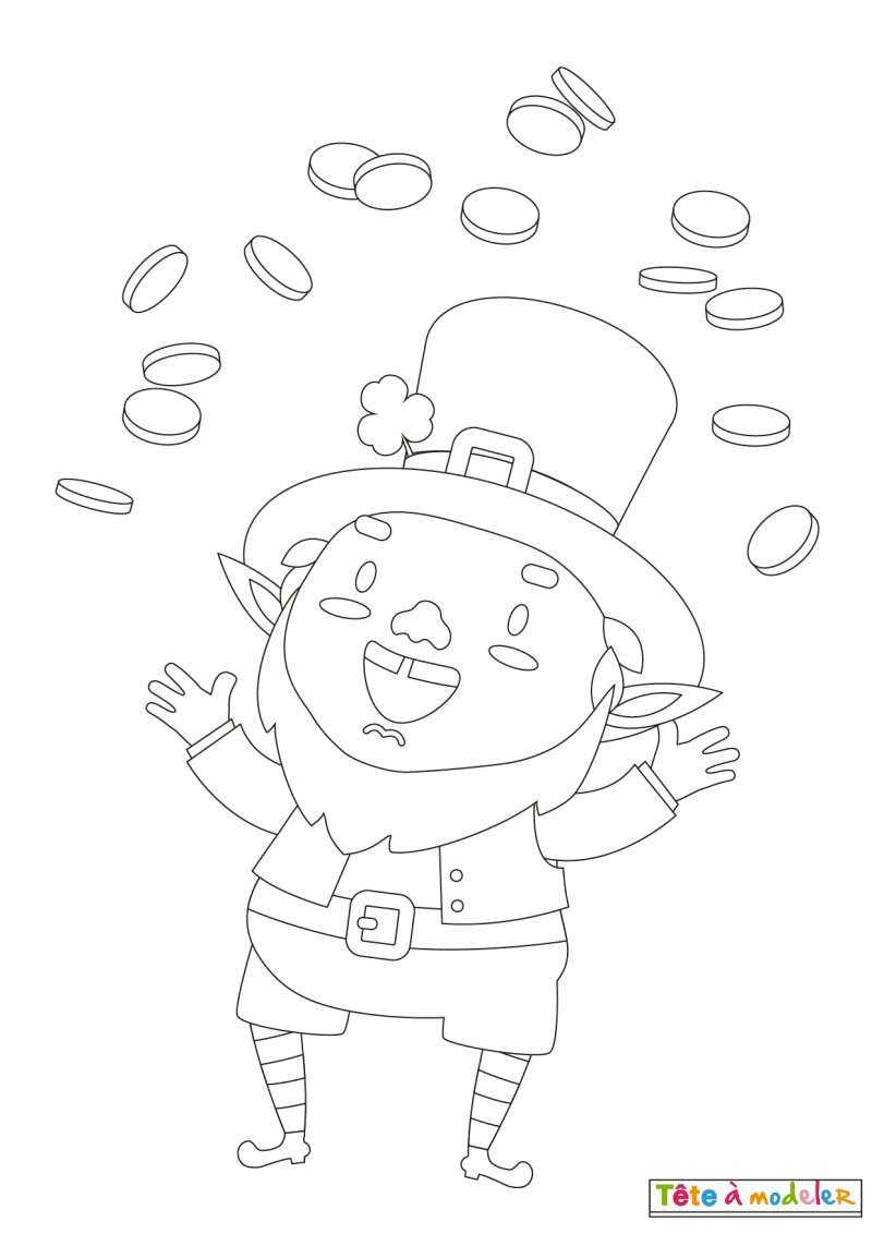 Coloriage Saint Patrick #11