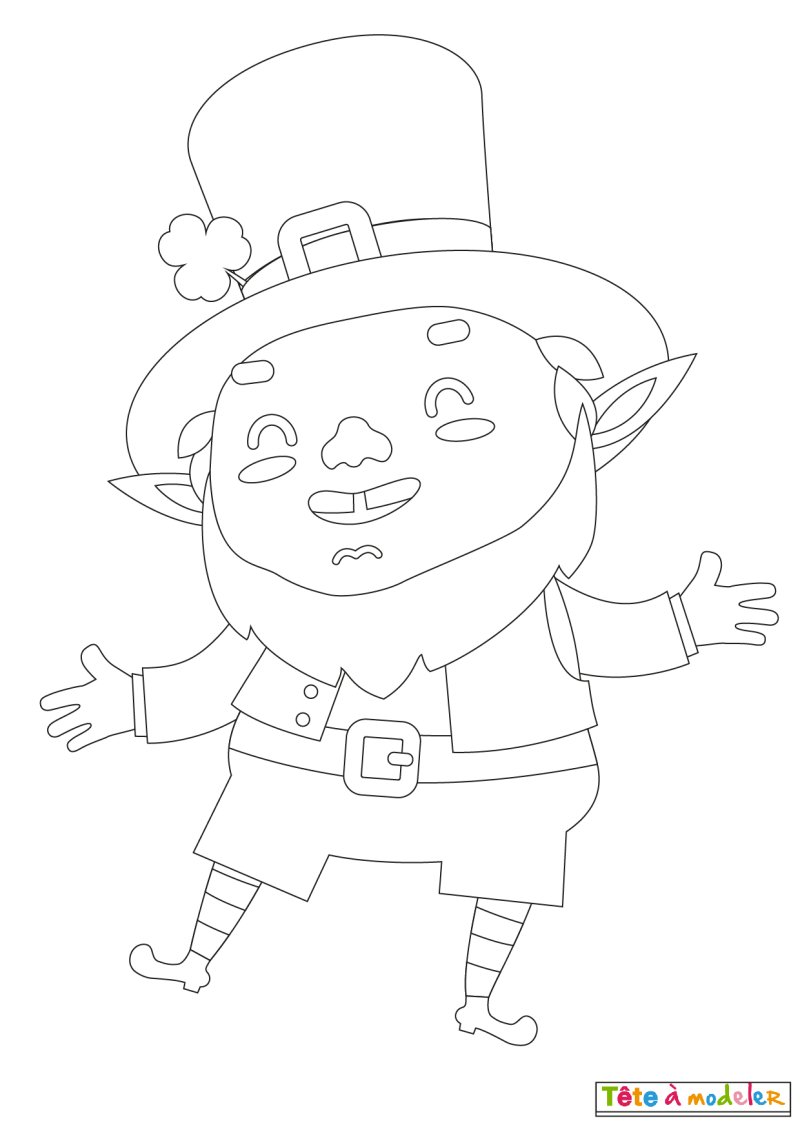 Coloriage Saint Patrick #12