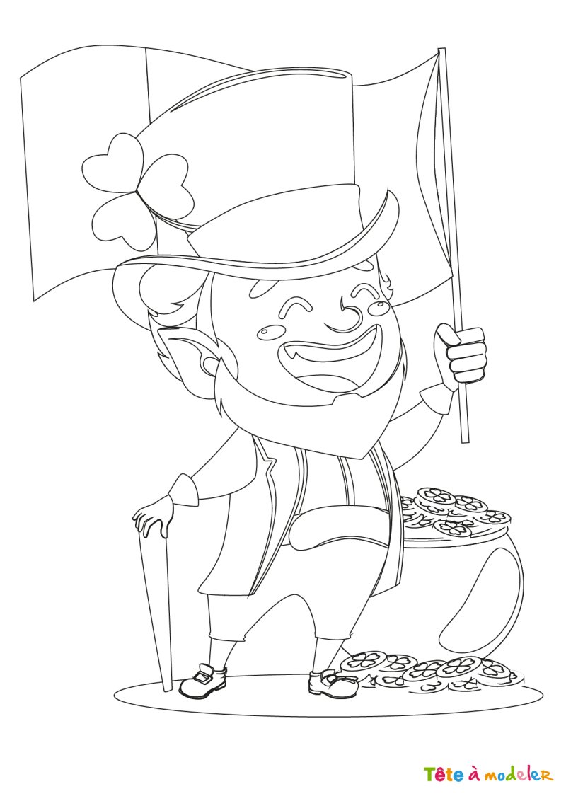 Coloriage Saint Patrick #2