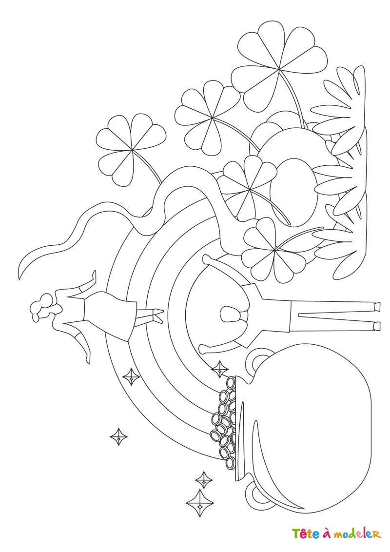 Coloriage Saint Patrick #4