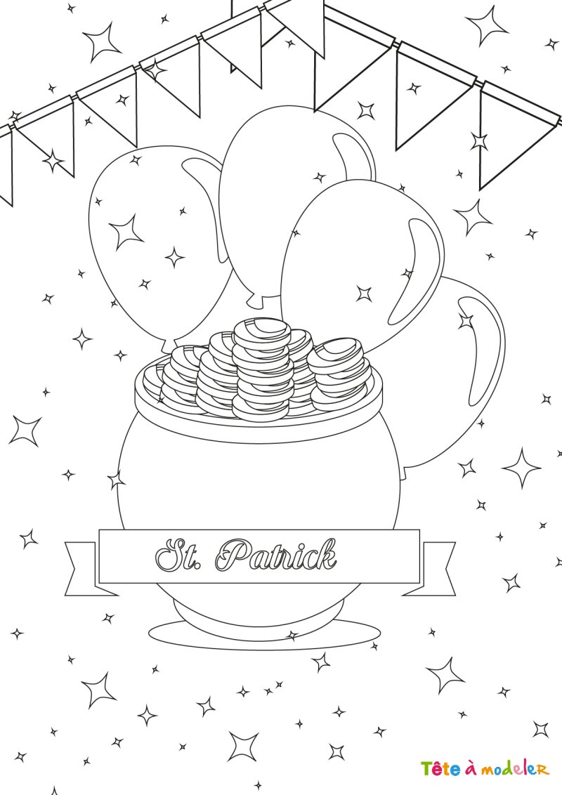 Coloriage Saint Patrick #7