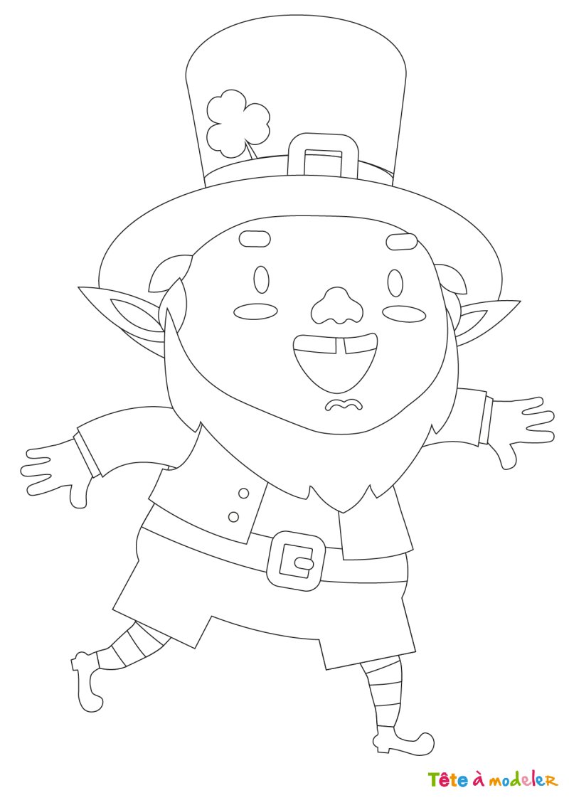 Coloriage Saint Patrick #8