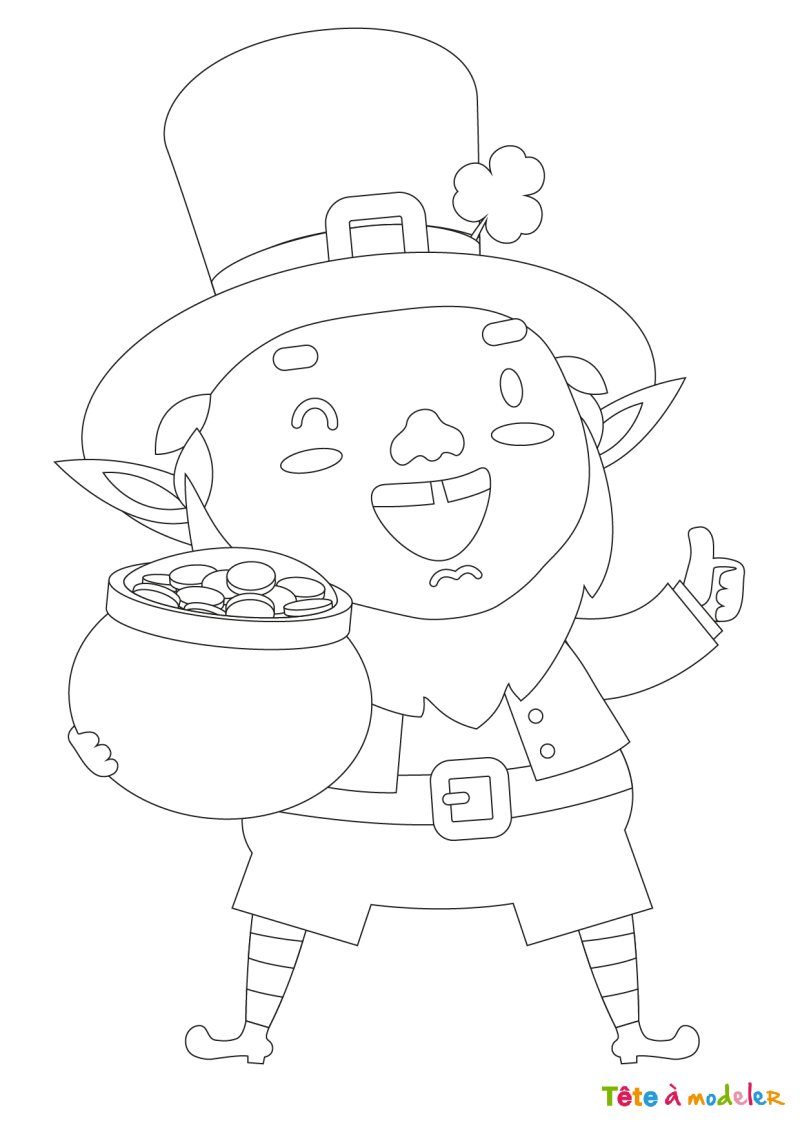 Coloriage Saint Patrick #9