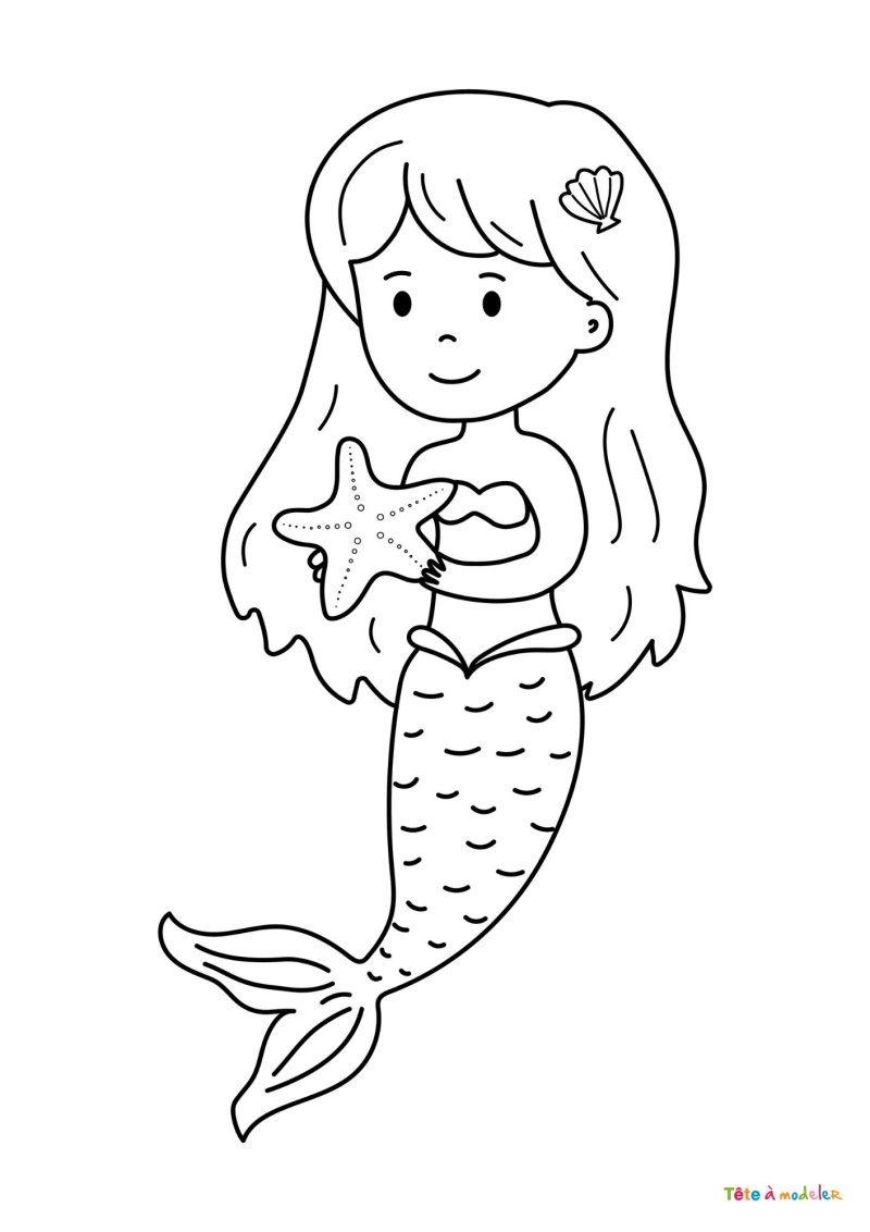 Coloriage sirene 33