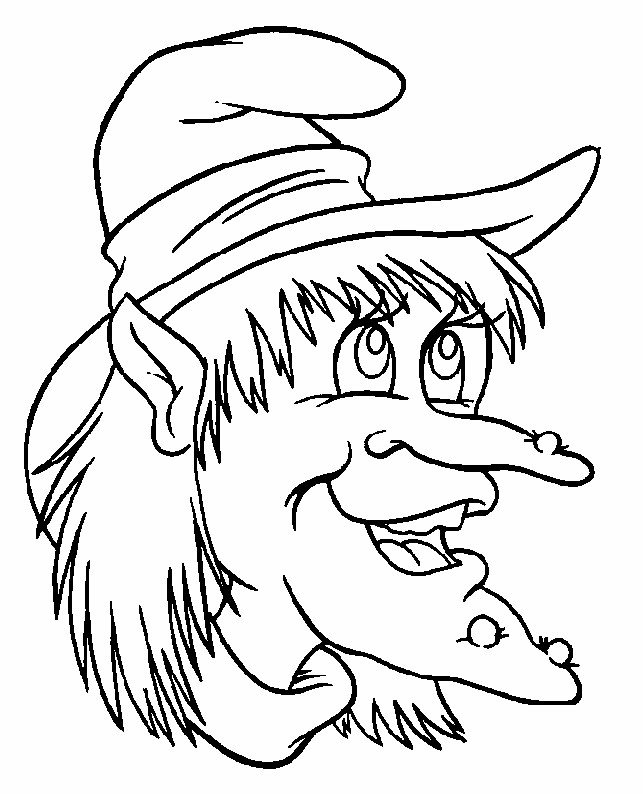 Coloriage sorcière #05