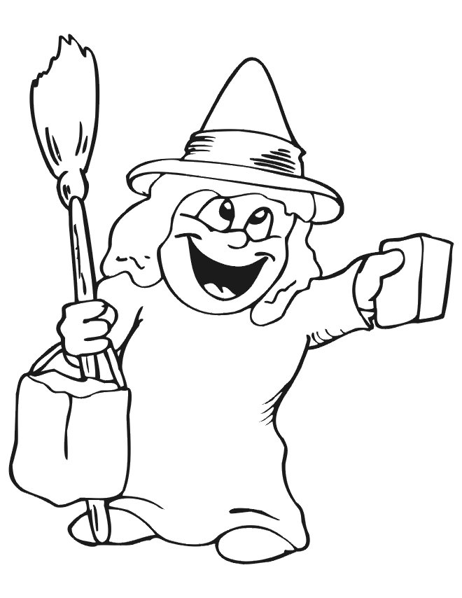 Coloriage sorcière #10