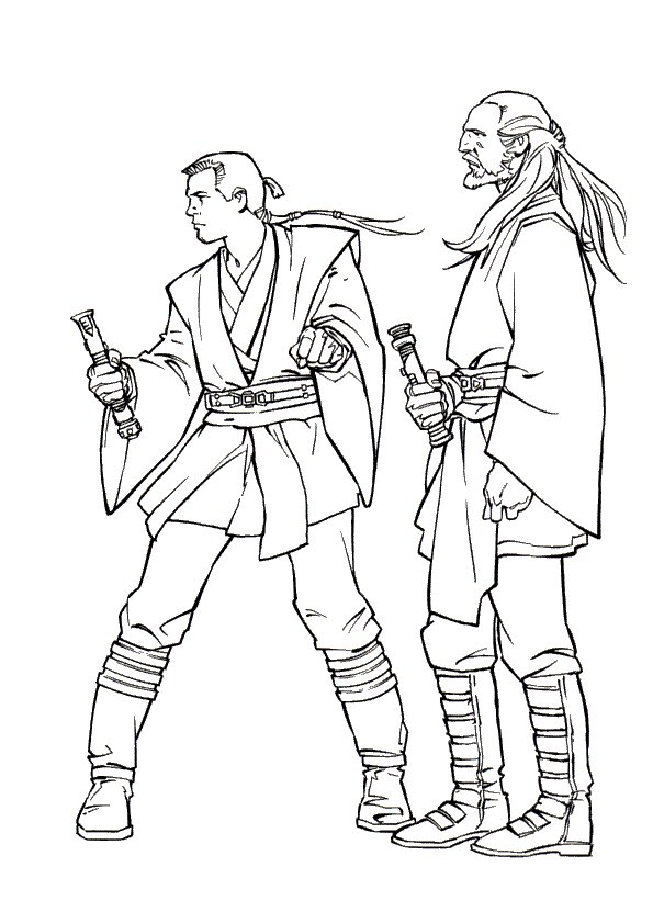Coloriage Star Wars jedis