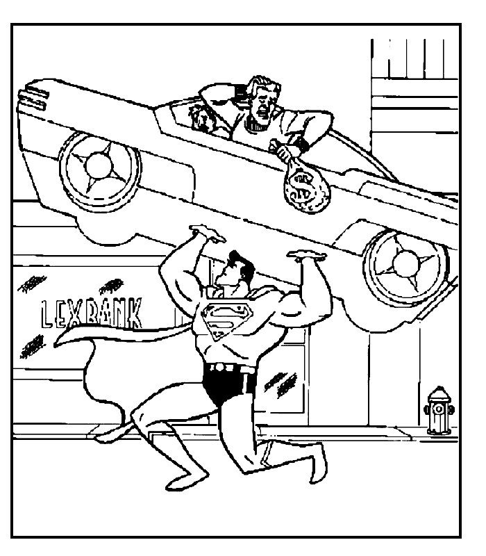 Coloriage Superman #2