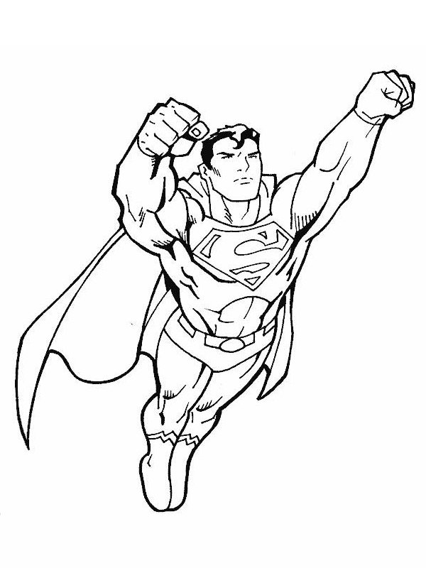 Coloriage Superman #4