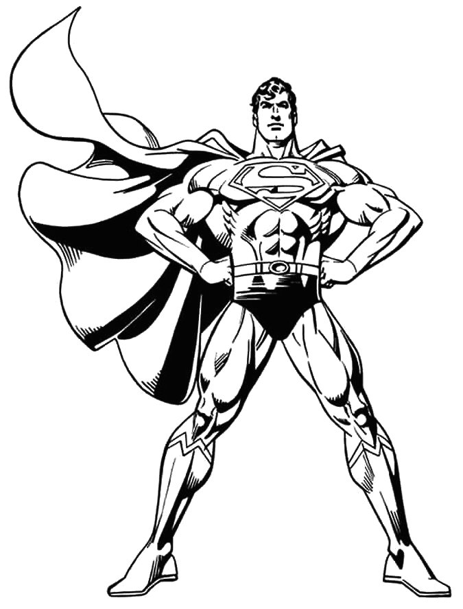 Coloriage Superman #6