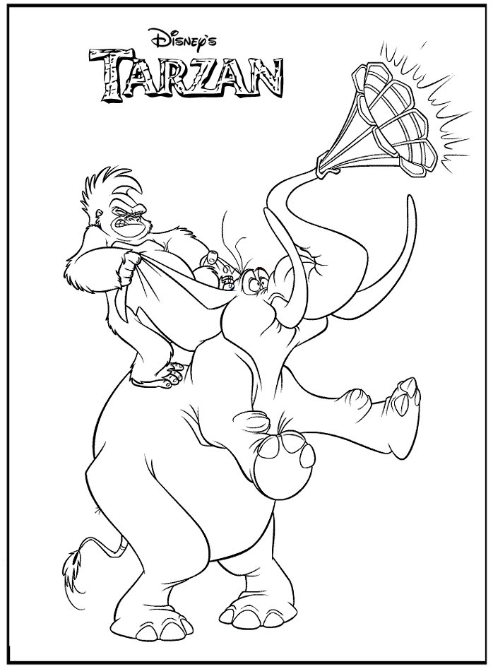 Coloriage Tarzan officiel